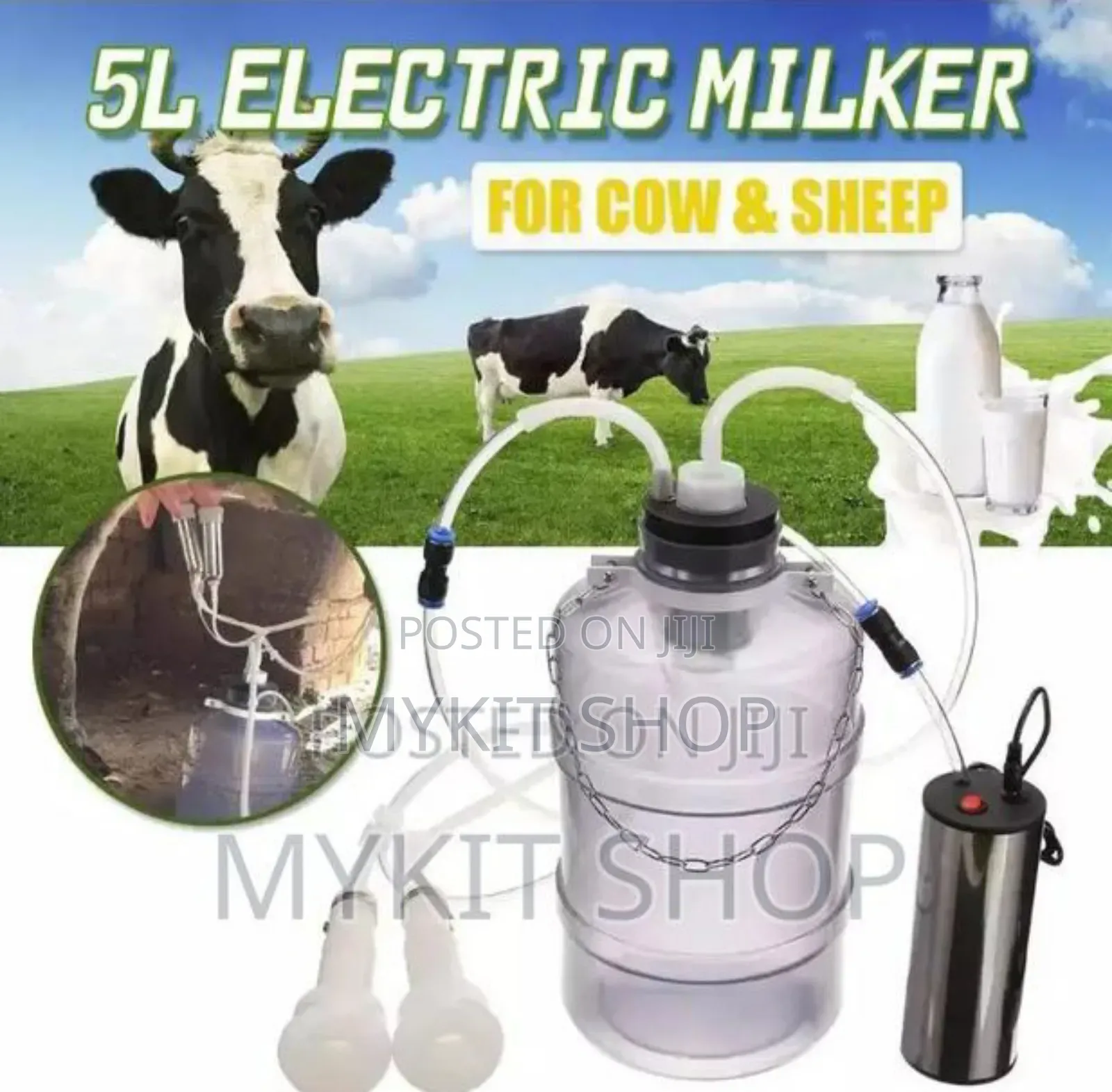 5l Electric Milkers (Cow And Sheep)