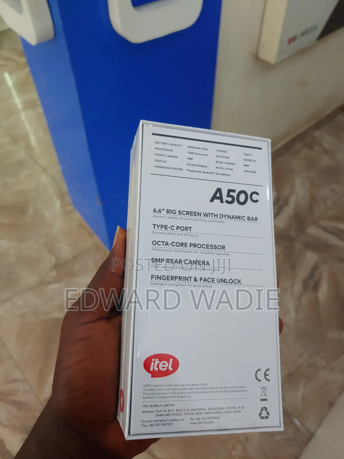 New Itel A50C 32 GB Blue