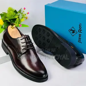 Steve Riots Lace Up Black Shoe