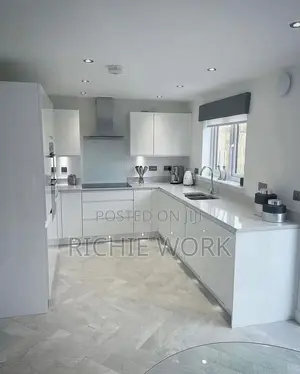Stylish Black-Themed Modern Kitchen for Sale