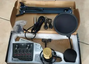 Bm800 Microphone Kit With Soundcard and Shock Mount