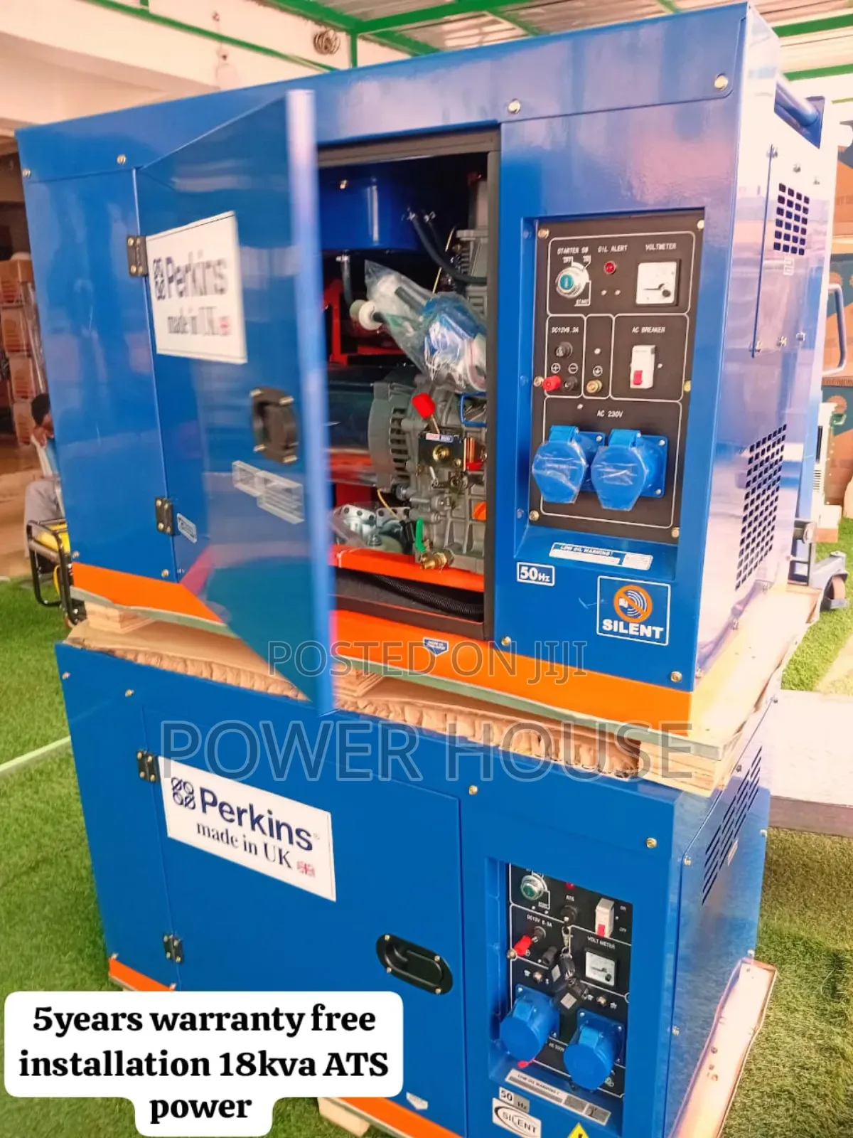 Genuine Obsidian Flow 18kva Perkins Generator Diesel 18kva