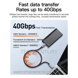 Mindpure Usb4/Thunderbolt 40gbps Transfer Speeds, 240w Cable, 1 Meter.