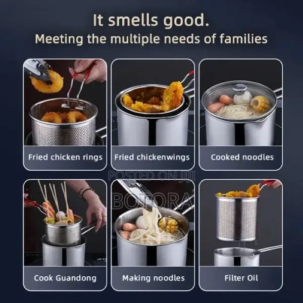 Multi-Purpose Stainless Steel Cooking Frying Pan