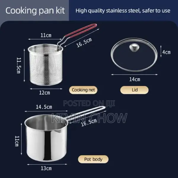 Multi-Purpose Stainless Steel Cooking Frying Pan