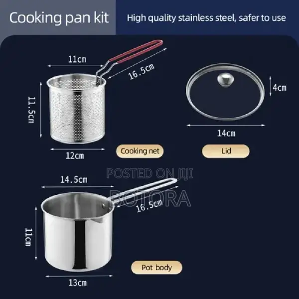 Multi-Purpose Stainless Steel Cooking Frying Pan