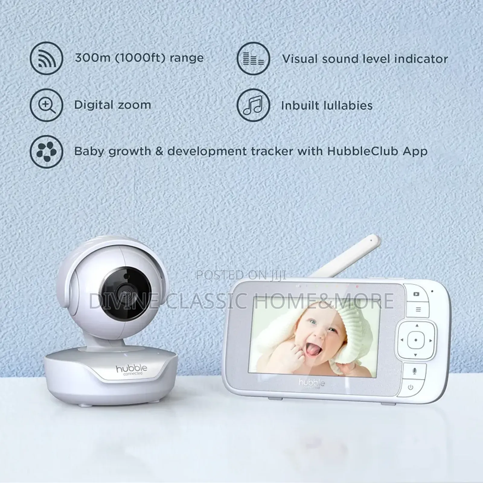 Hubble Connected Nursery View Select 4.3"Video Baby Monitor