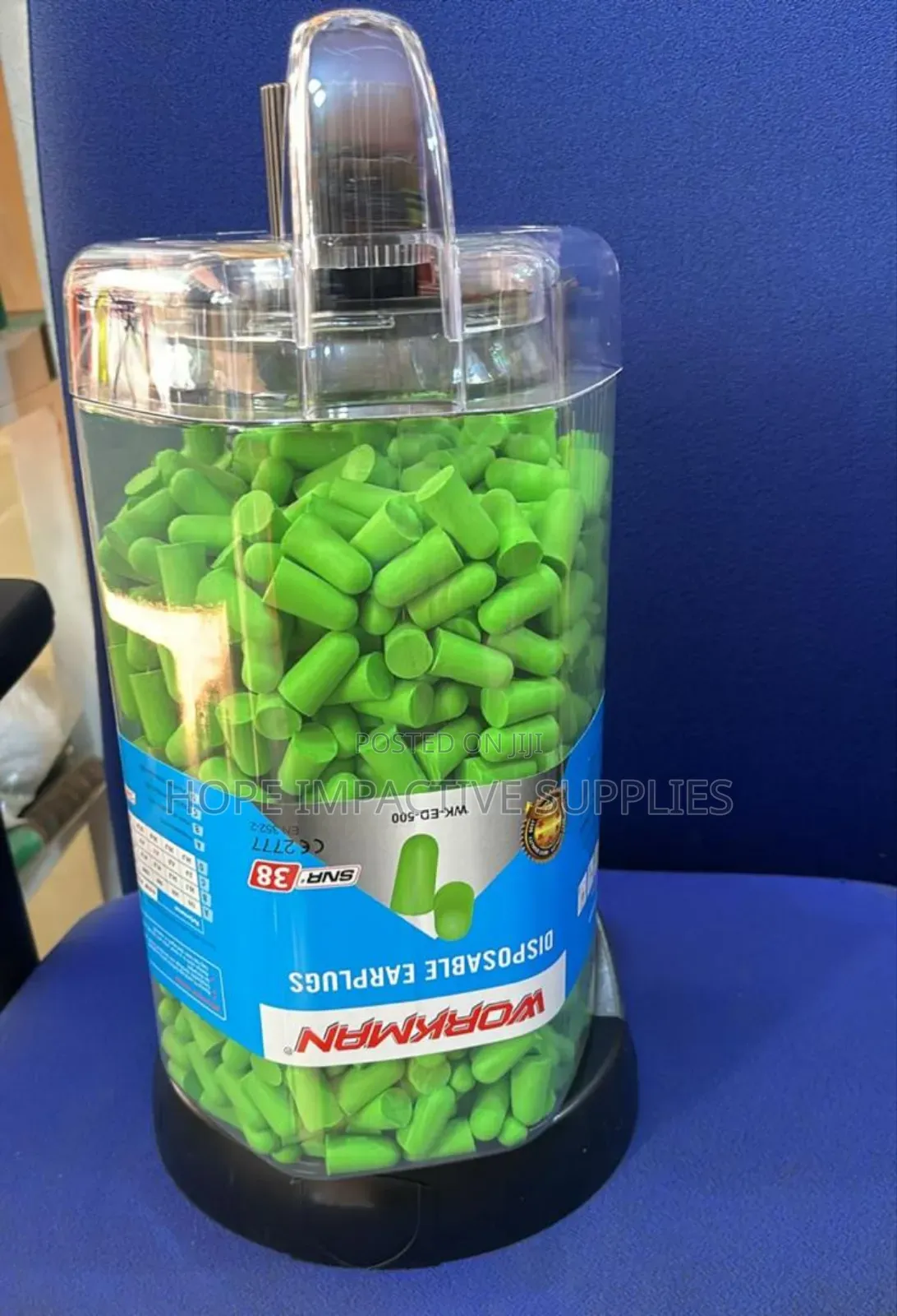 Disposable Earplugs Workman, Big With Dispenser