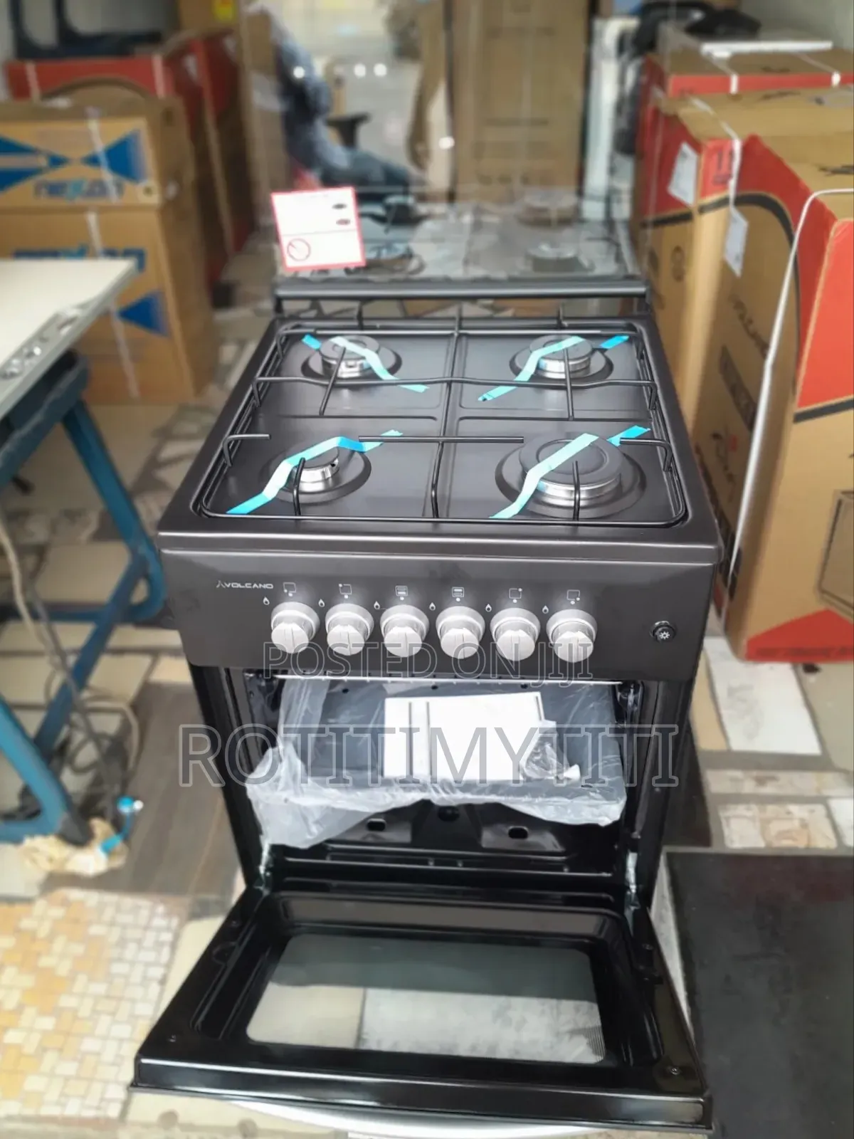 Black Colour 50cm Volcano Cooker Made Food Easy