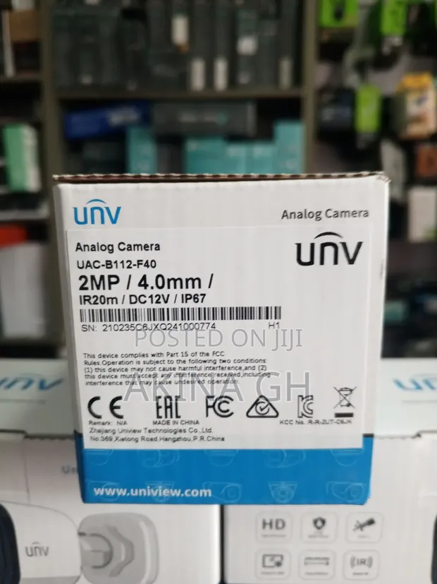 Unv 2mp Ir Analog Camera Uniview Uac-b112-f40 2