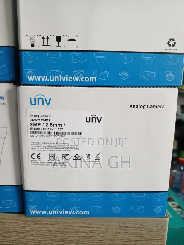 Unv 2mp Ir Bullet Analog Camera Uniview Uac-T112-F28 2