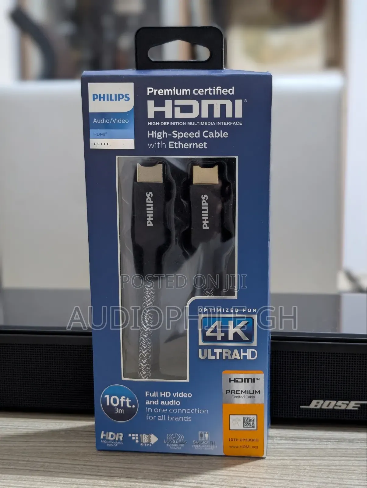 Philips 10 Ft Premium Hdmi Cable With Ethernet