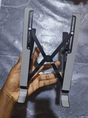 Metallic Laptop Stand Black