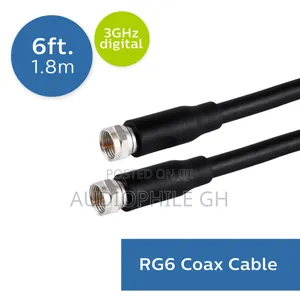 Philips 6ft. Rg6 Coaxial Cable