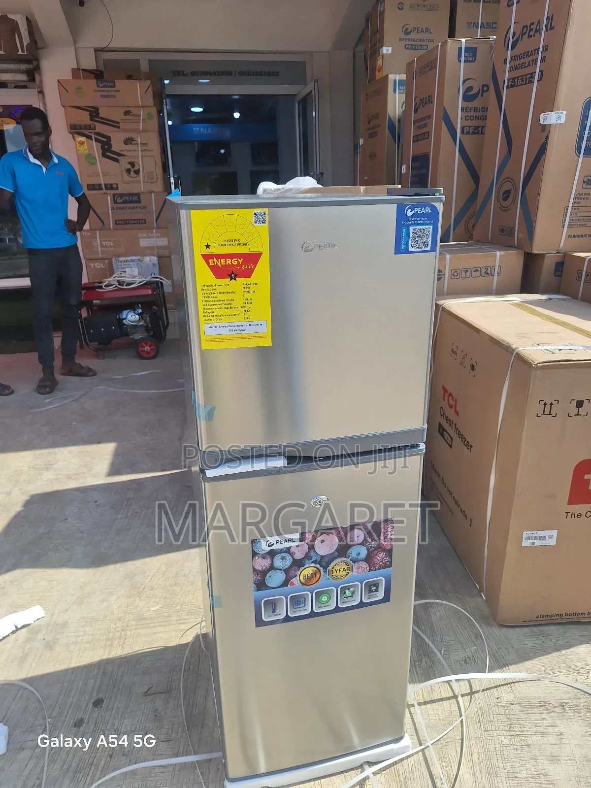 Nice One Pearl Double Door Fridge 138 Litters