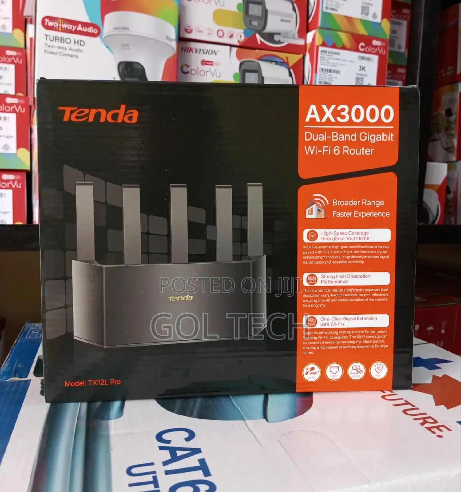 Tenda Ax3000 Dual Band Gigabit Wifi 6 Router