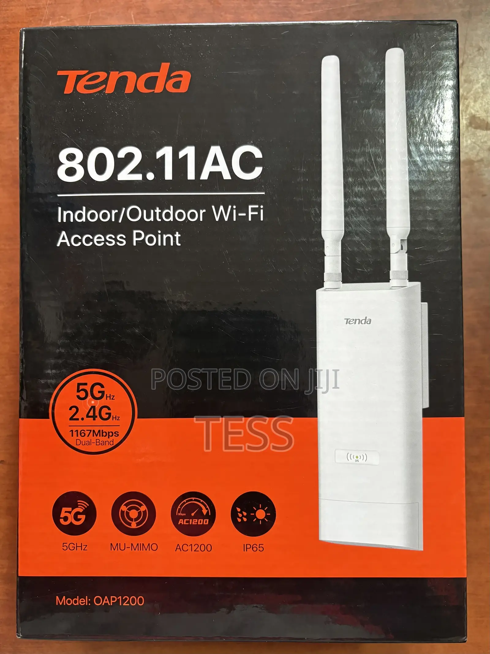 Tenda Ac1200 Outdoor Gigabit Wi-Fi Access Point Ap Oap1200