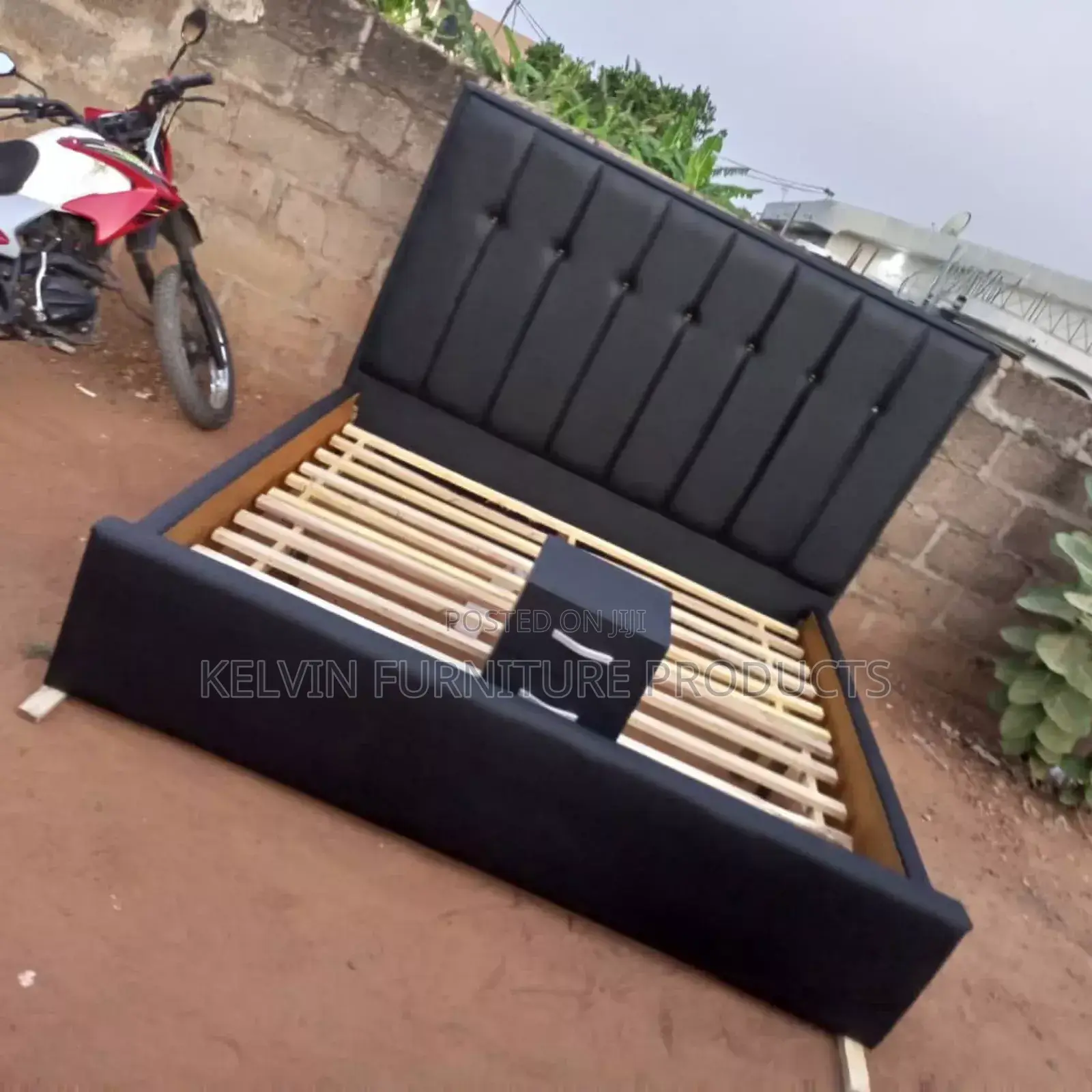 King Size Bed Frame With Side Drawer