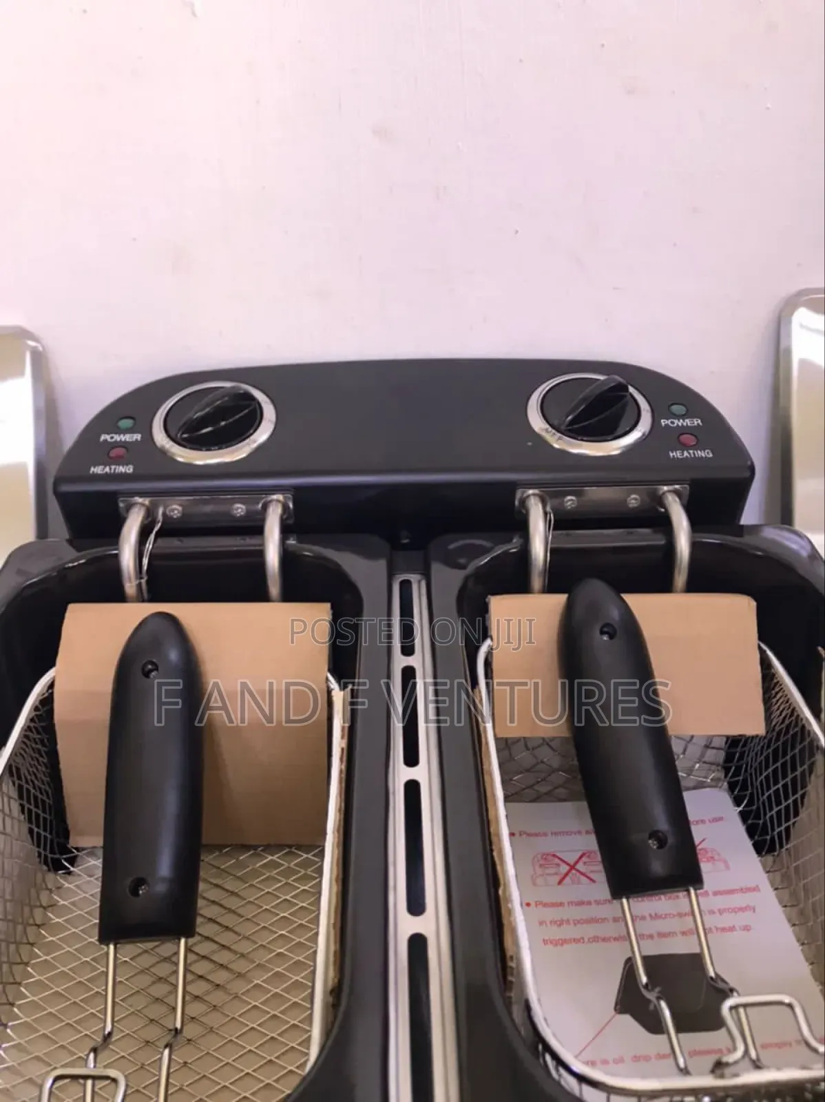 Cookworks Twin Deep Fryer 5l- Uk