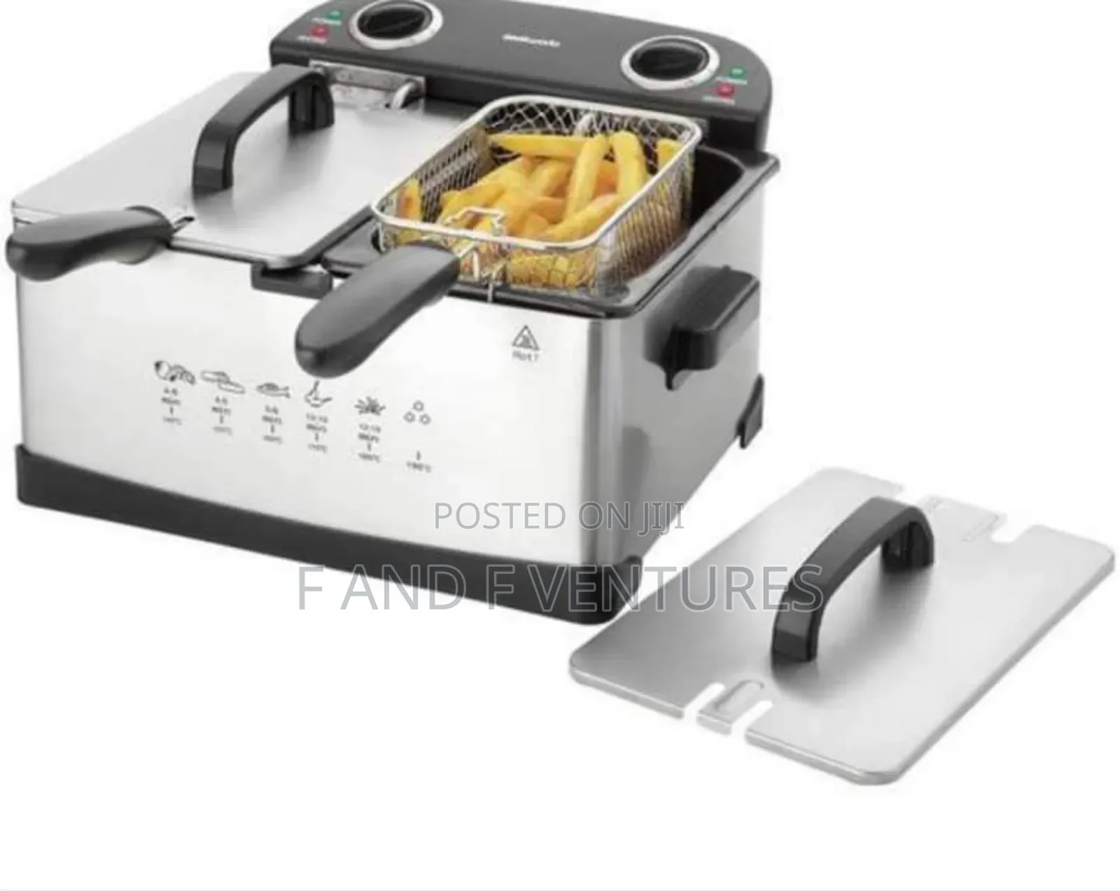Cookworks Twin Deep Fryer 5l- Uk