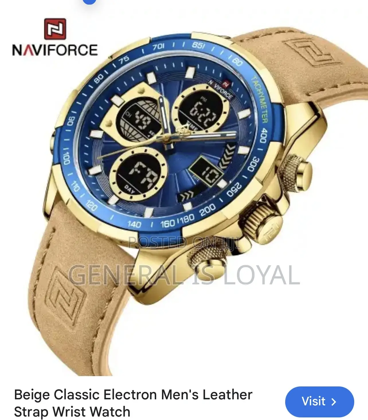 Naviforce Digital and Analog Watch