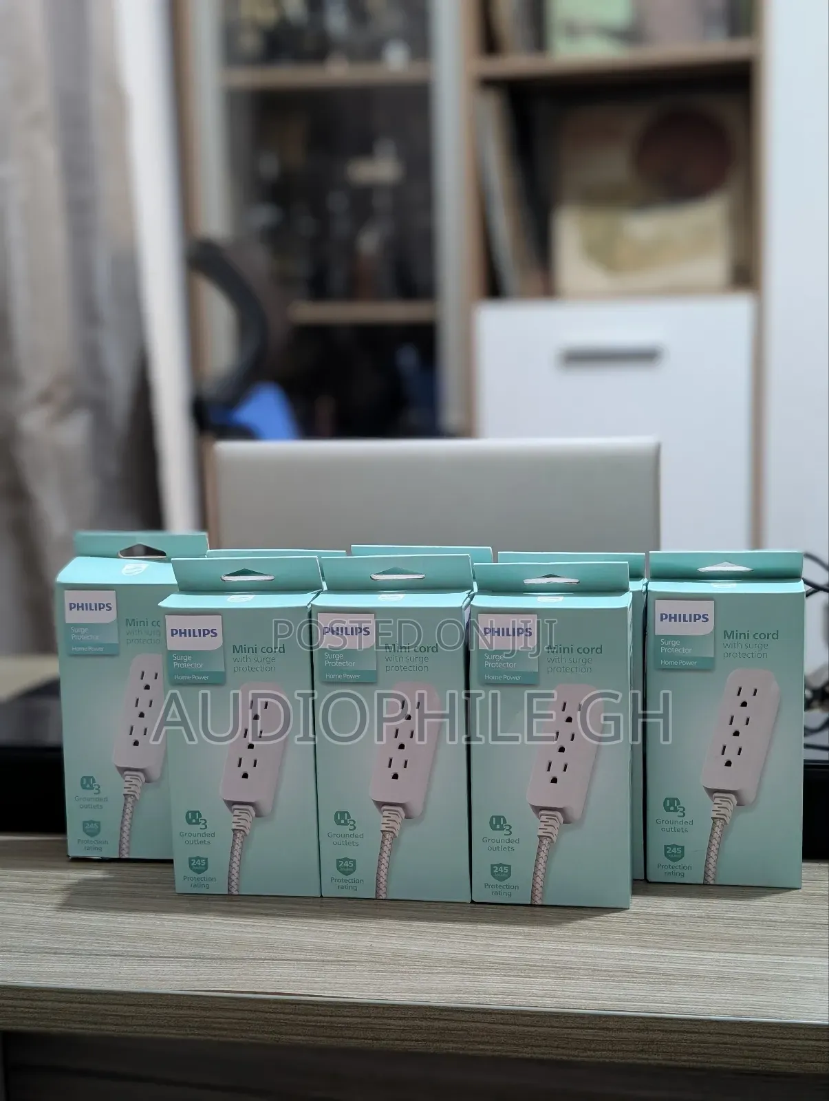 Philips 3-Outlet Surge Protector With 1 Ft. Extension Cord