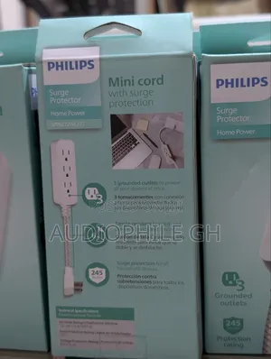 Philips 3-Outlet Surge Protector With 1 Ft. Extension Cord