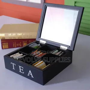 Wooden Tea Coffee Storage Box