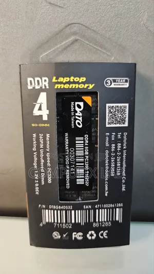 8gb Ddr 4 Laptop Ram 3200mhz