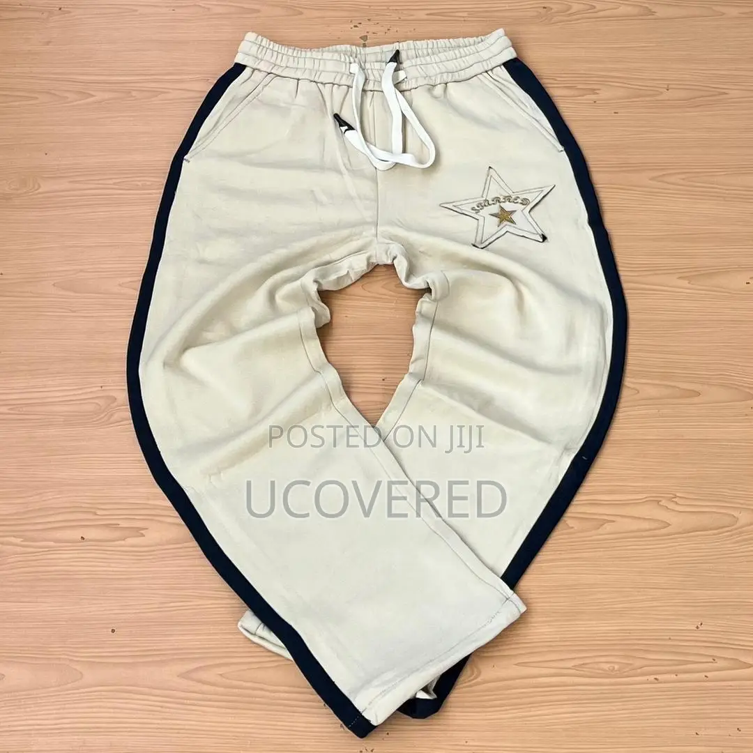 Unisex Baggy Sweatpants Waist Flare Leg Joggers