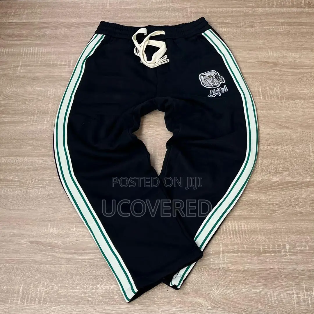 Unisex Baggy Sweatpants Waist Flare Leg Joggers