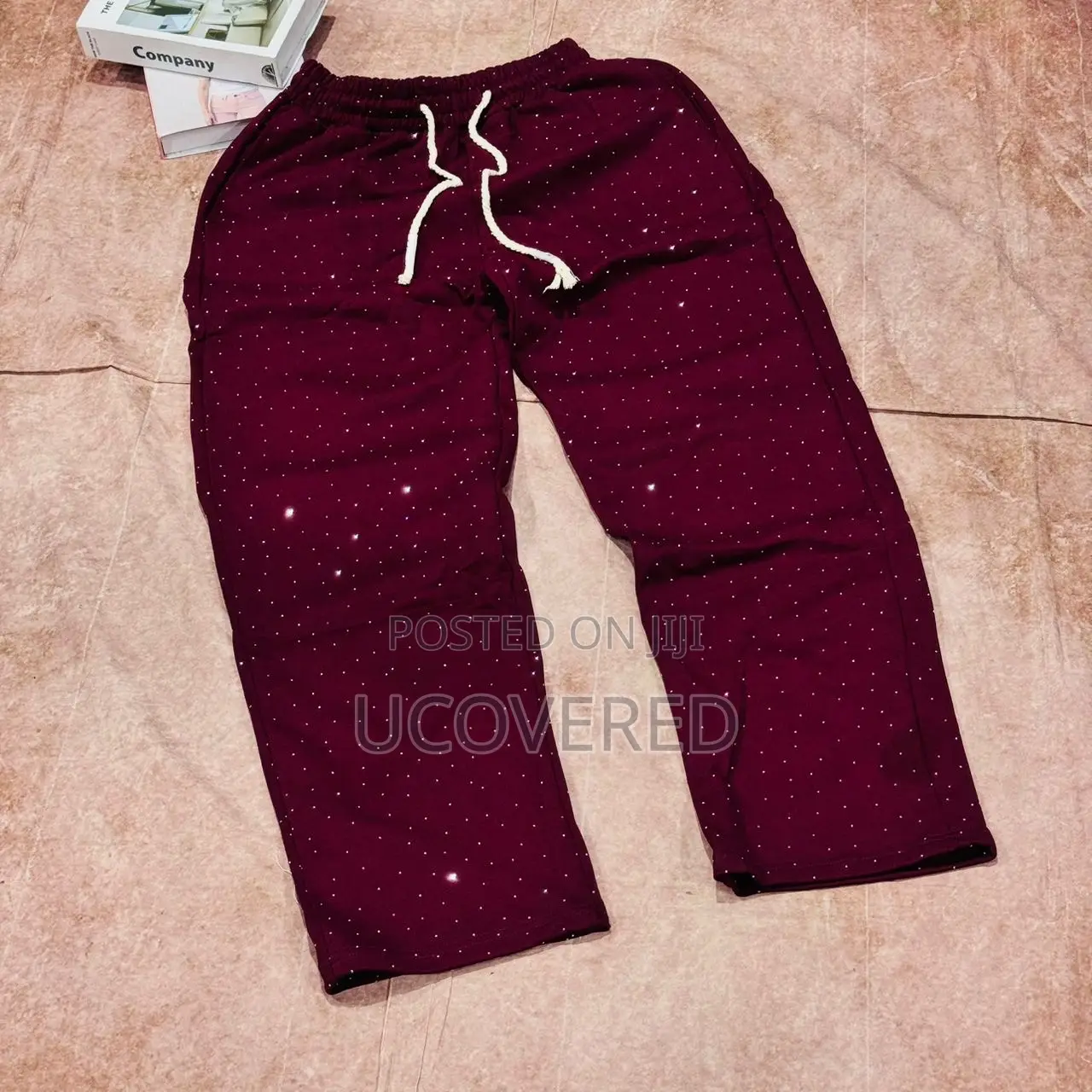 Unisex Sweatpants Graphic Flare Rhinestone Waist Drippy