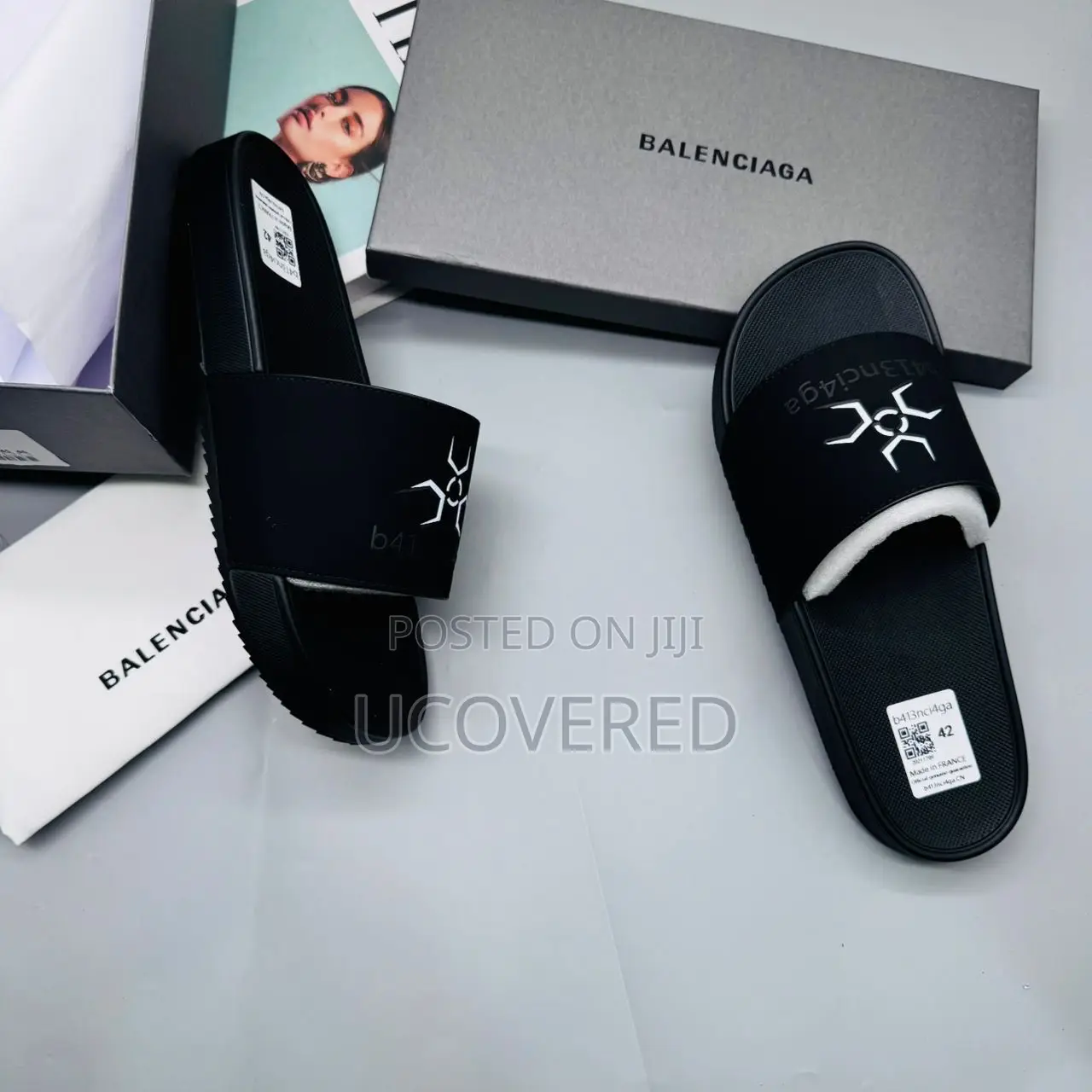 Balenciaga Men’S Open Toe Slide Sandal Comfortable Slippers