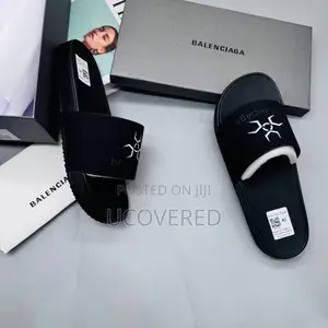 Balenciaga Men’S Open Toe Slide Sandal Comfortable Slippers