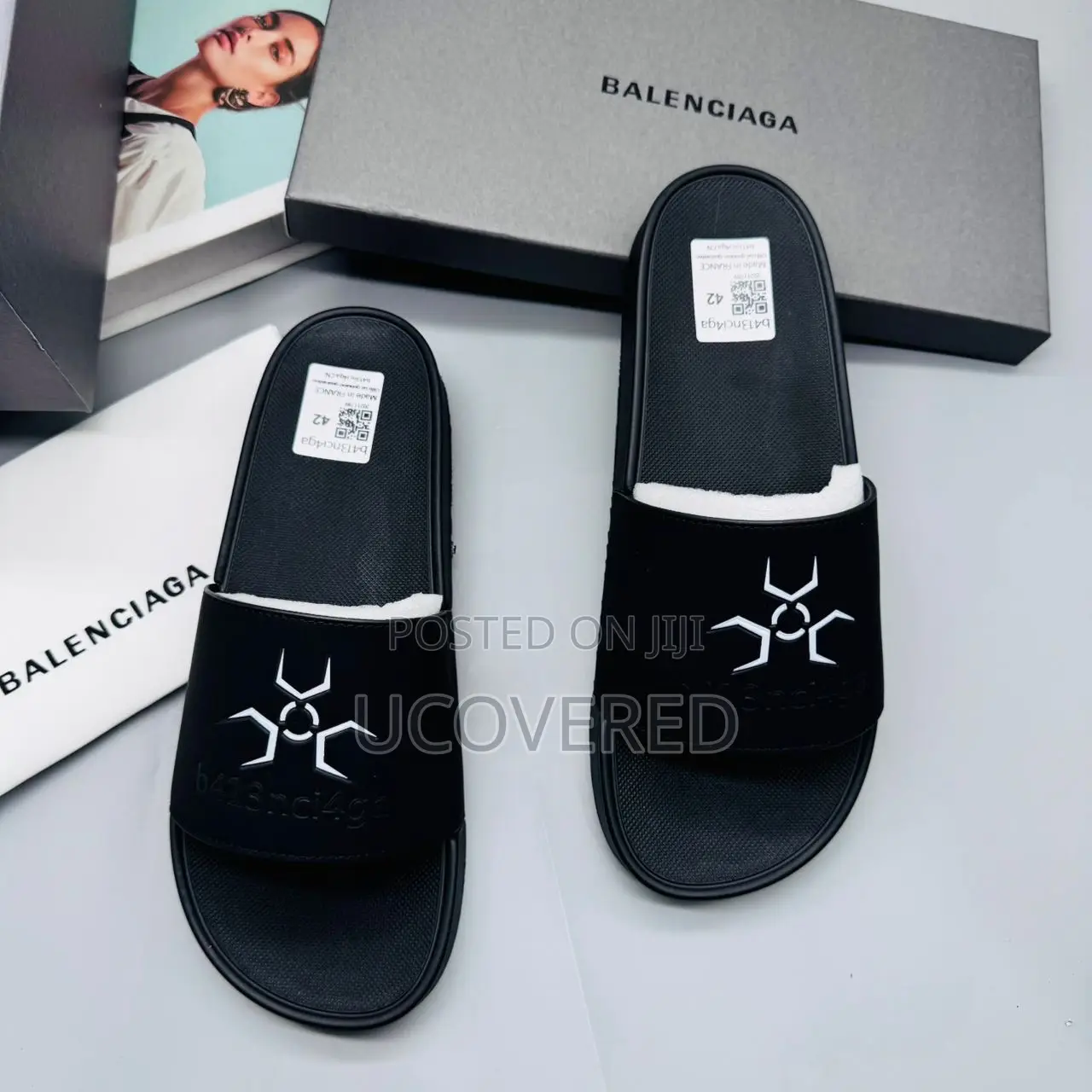 Balenciaga Men’S Open Toe Slide Sandal Comfortable Slippers