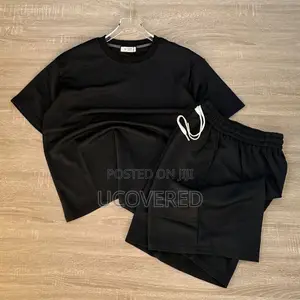 Men’S Track Suits 2 Piece Set Casual T-Shirt Shorts