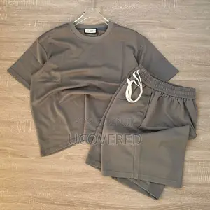 Men’S Track Suits 2 Piece Set Casual T-Shirt Shorts
