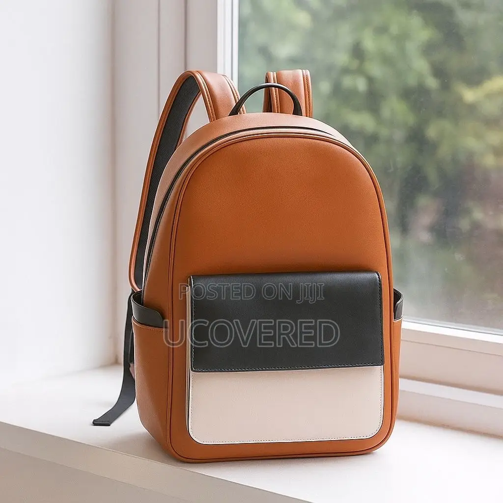 Vintage Leather Travel Backpack Fit 15.6 Laptop Waterproof