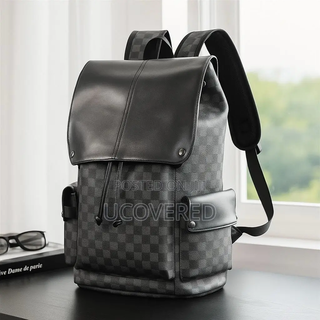Vintage Leather Travel Backpack Fit 15.6 Laptop Waterproof