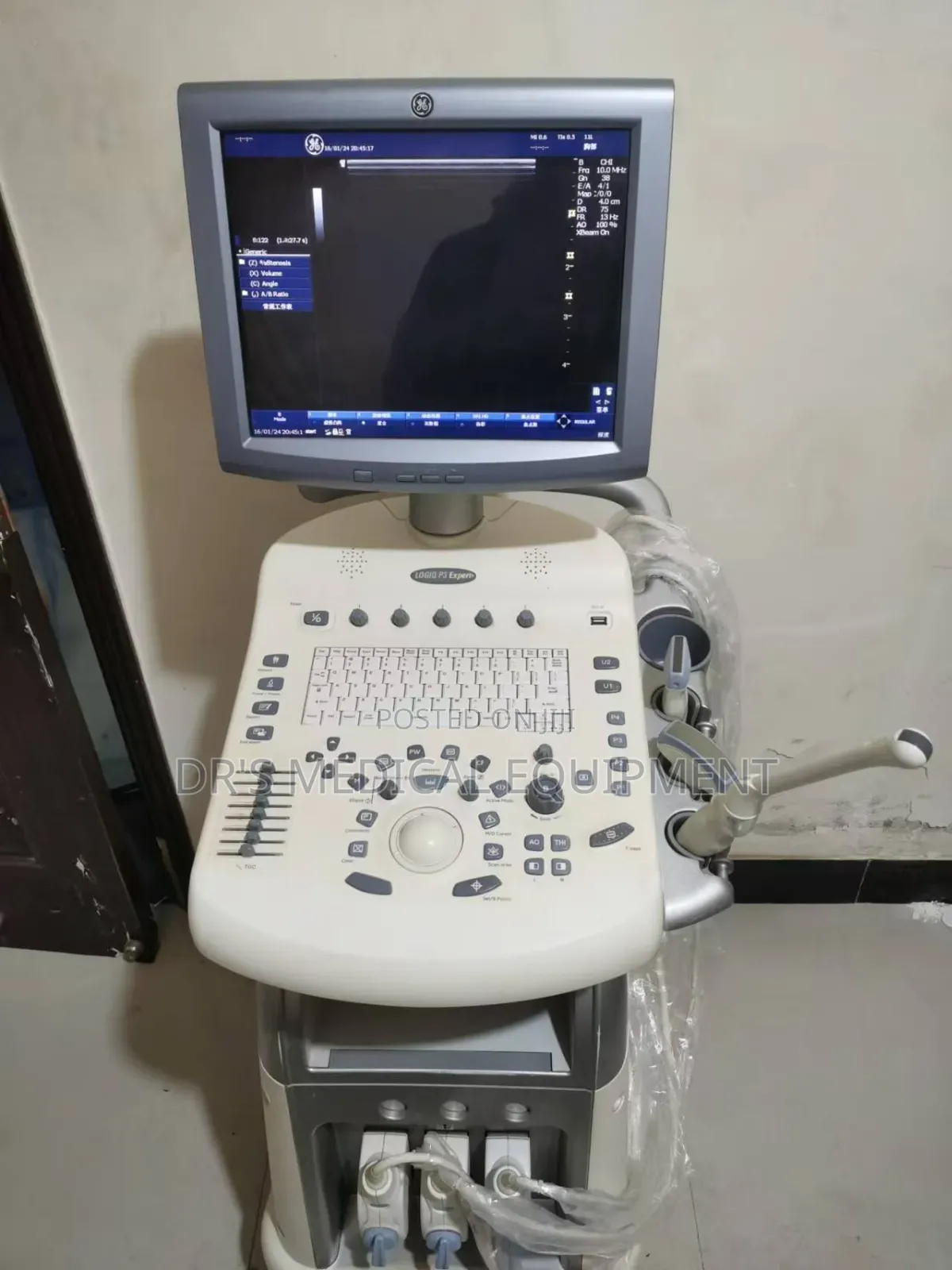 Slightly Foreign Used Ge Logic P3 Expert With 3probes + Printer