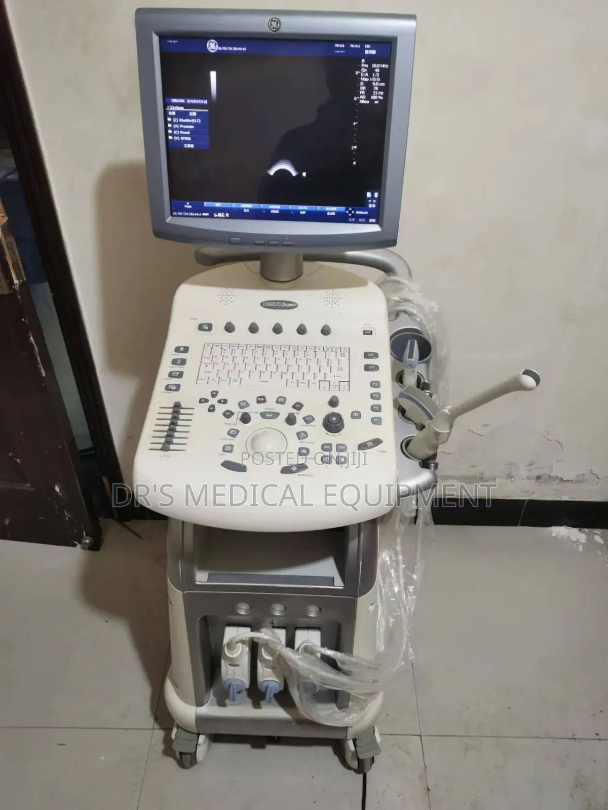 Slightly Foreign Used Ge Logic P3 Expert With 3probes + Printer