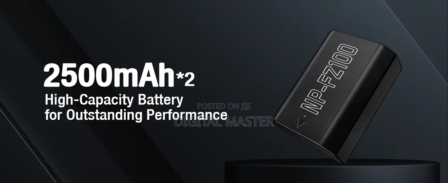 Powerextra 2 Pack Sony Np-fz100 Battery 2500mah (Usb-c)