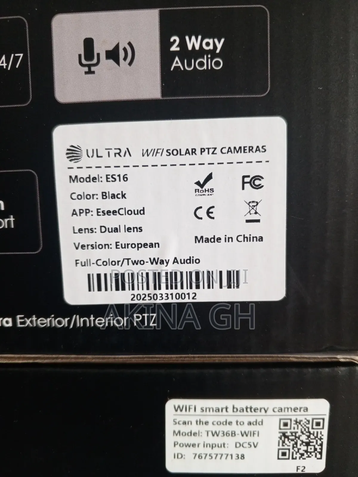 Ultra Full Color Ai Wifi Solar Dual Lens PTZ Camera