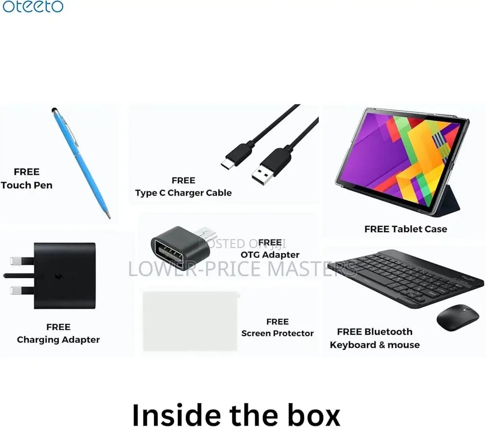 New Oteeto Tab 11 Pro 8 GB Black