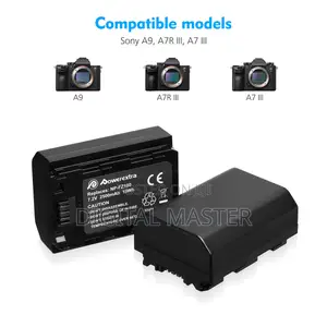 Powerextra 2 Pack Sony Np-fz100 Battery 2500mah