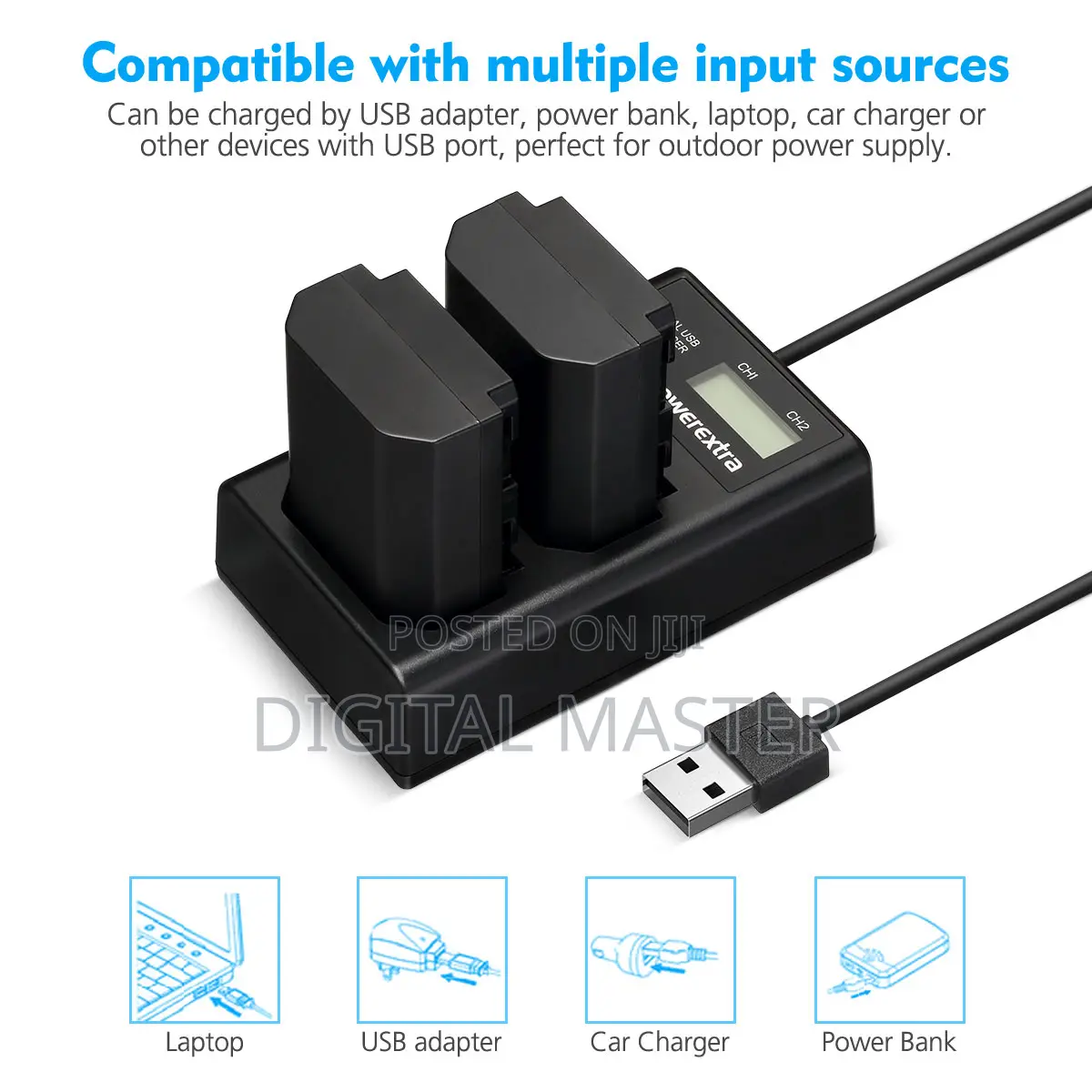 Powerextra 2 Pack Sony Np-fz100 Battery 2500mah