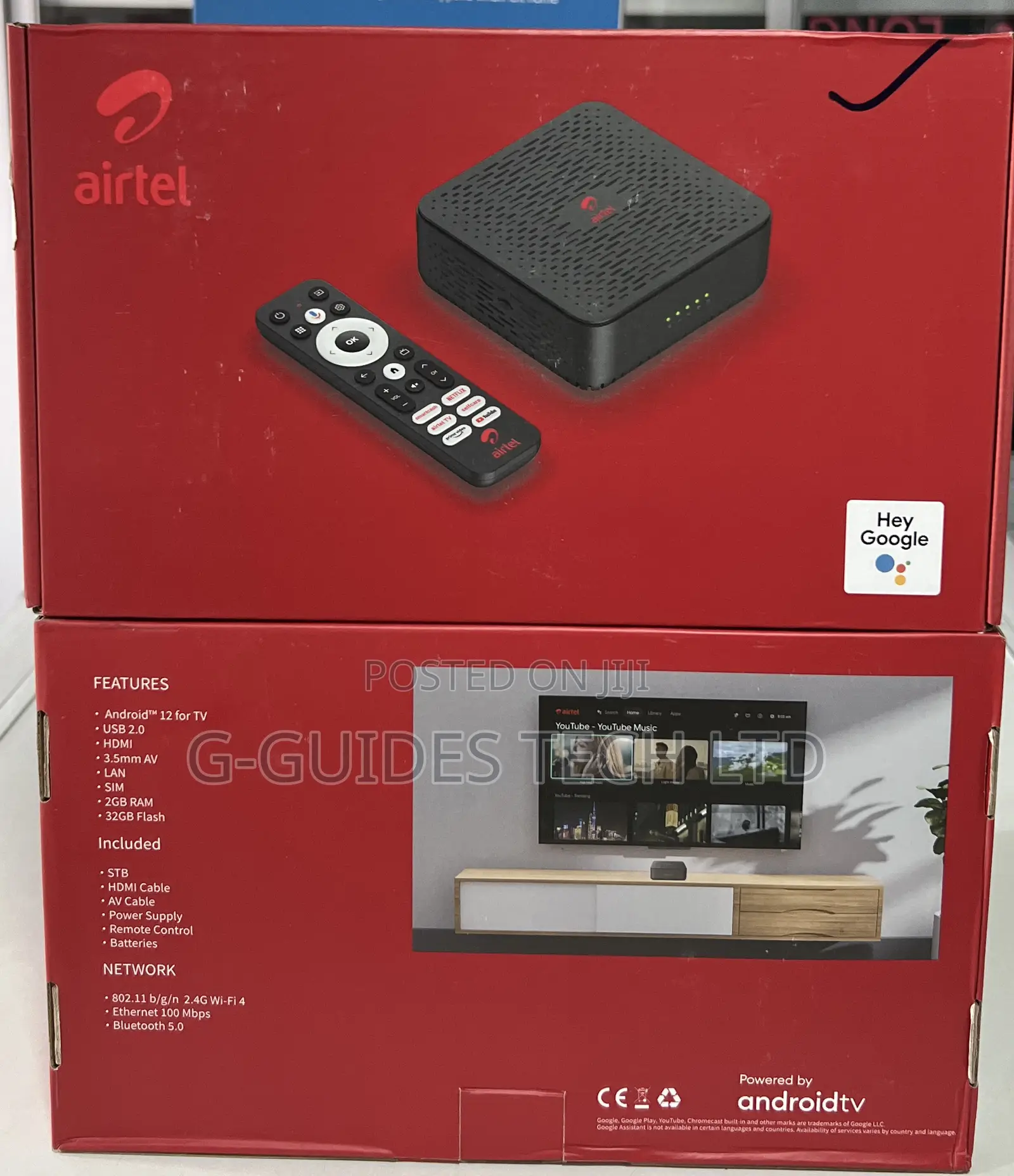 Airtel Android Tv Box D530 + 4g Universal Router 2 In 1