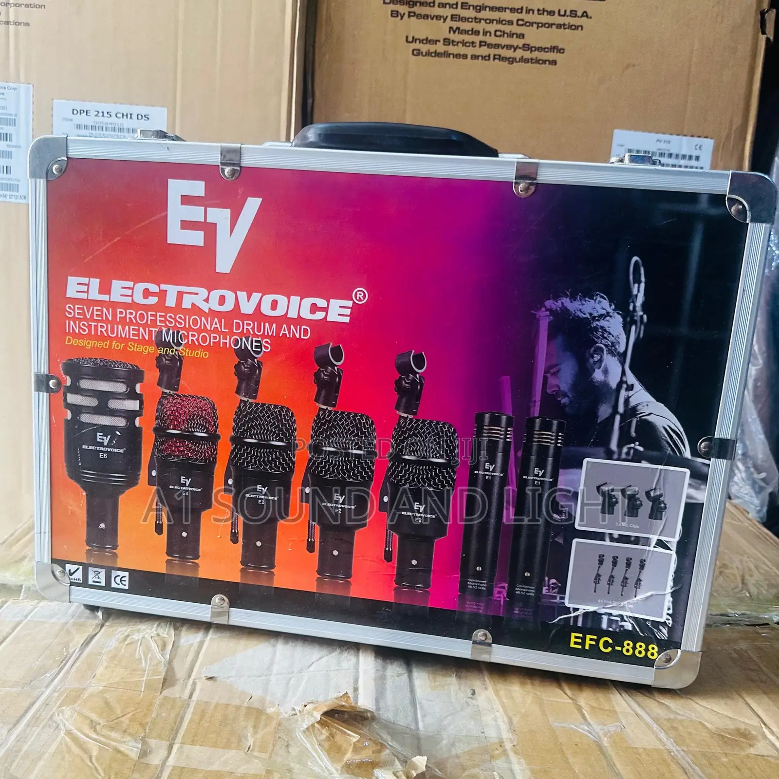 Ev 7 Set Drum Microphone Kit [Efc 888]