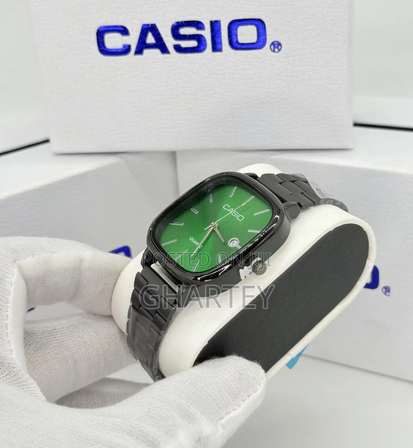 Casio Analog Date Display Stainless Steel All Black Watch