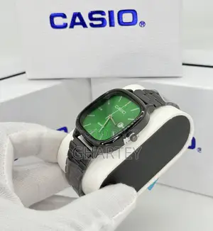 Casio Analog Date Display Stainless Steel All Black Watch
